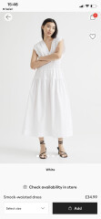 Need outfit to cover 3 month pregnant tummy, and in WHITE