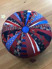 Pouffe/Tuffet out of old ties