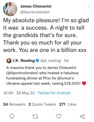 Restaurant that helped JKR raise money for Ukraine harrassed and vandalised