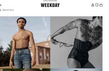 Weekday ad showing breast binders
