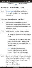 headache for a week aged 10