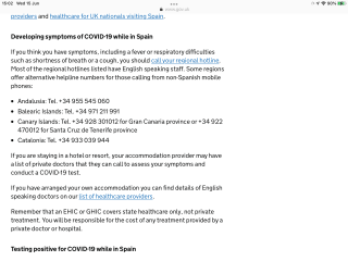 Covid rules canaries