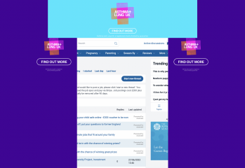 Ads covering content