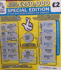 My first scratch card 
