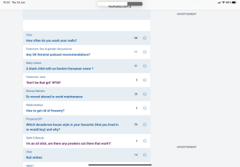 'Read thread' colour change not working.
