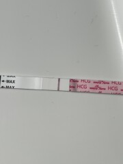 Positive test or evaporation line?