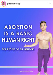 To ask you not to tolerate the term "pregnant people"
