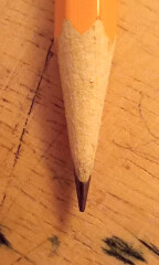Why don't pencils, sharpen - completely? 