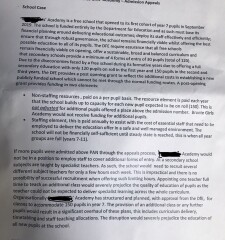 Help! School appeal hearing 
