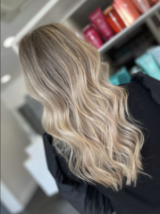 Can grown out bleach blonde be turned into a balayage?