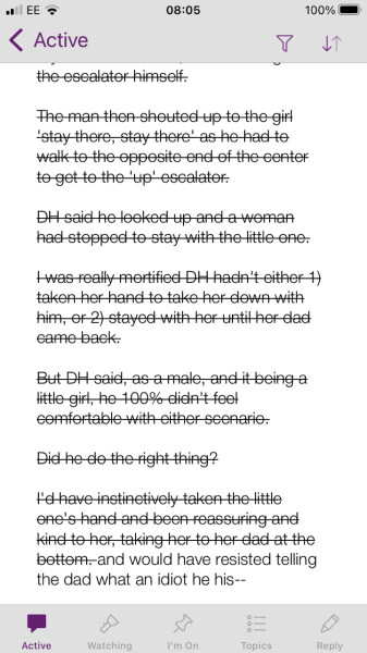 DH didn't help little girl 