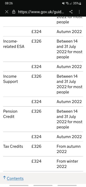 If you're eligible have you had your first cost of living payment?