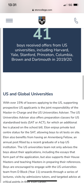 Private schools getting fewer oxbridge offers II