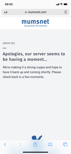 Error message 