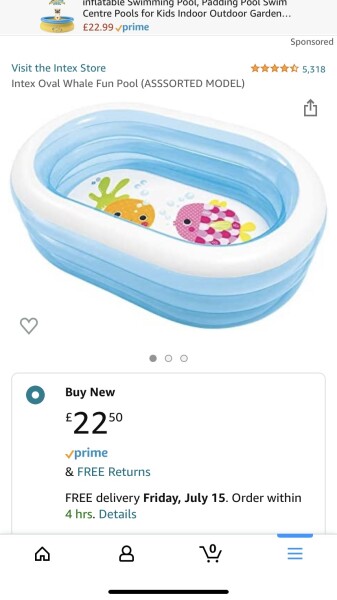 Paddling pools for kids