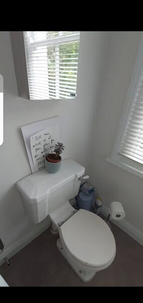 Property - what does the note in the bathroom say