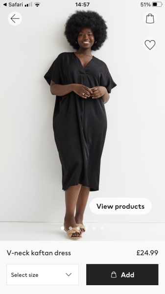 Can you find me a dress just like this in black? 