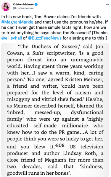 Tom Bower's book on Meghan Markle