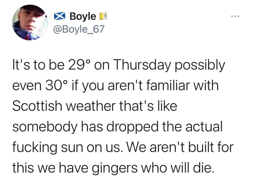 We need to talk about the weather and the potential for extreme heat - RED WARNING issued