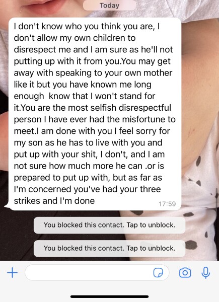 Mother in law trouble