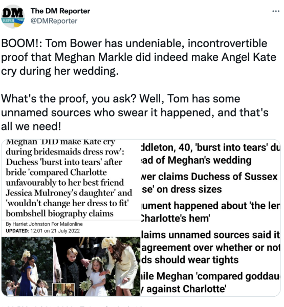Tom Bower's book on Meghan Markle