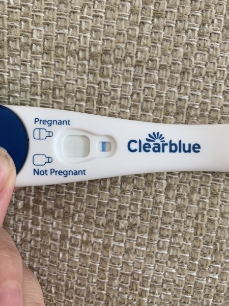 Clear blue pregnancy test - weird line - see pic