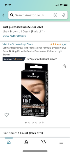 Eyebrow tinting at home