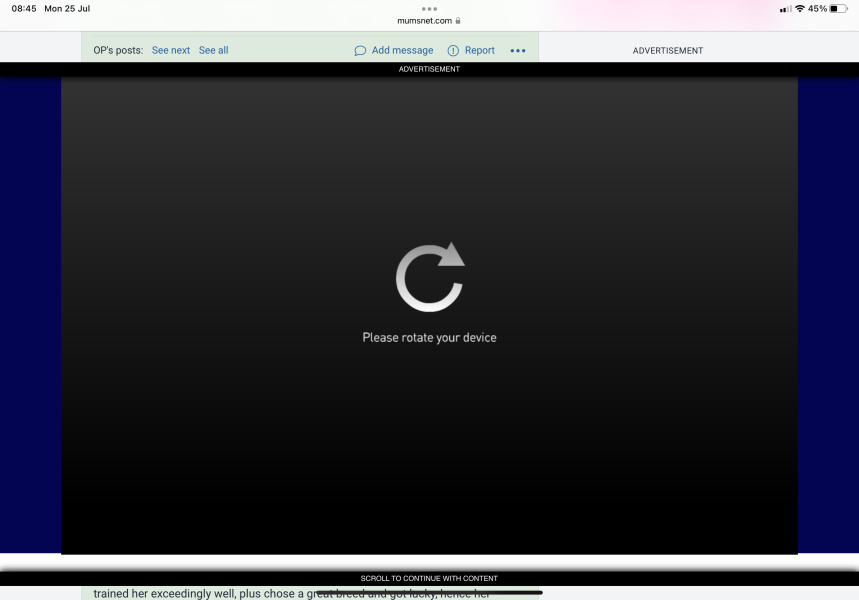 It’s back 🙄 - ad covering the page AGAIN.