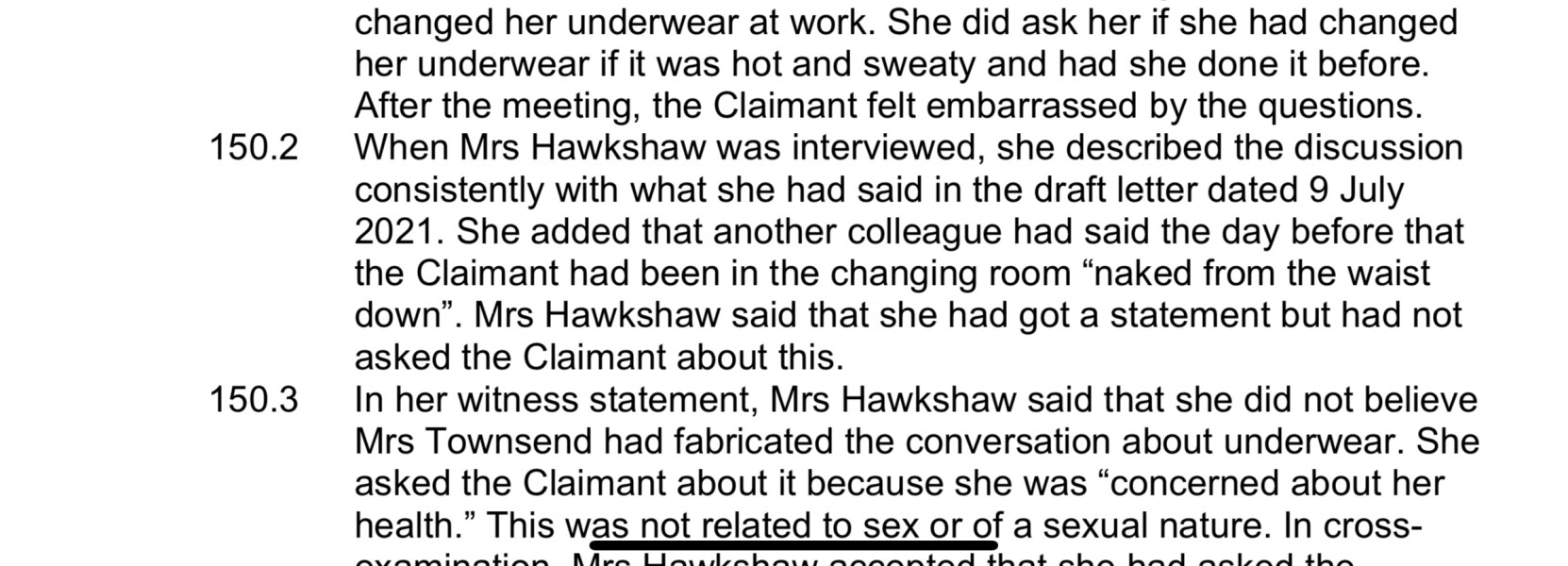 Transwoman wins employment discrimination case against NHS for being treated differently from women in changing room