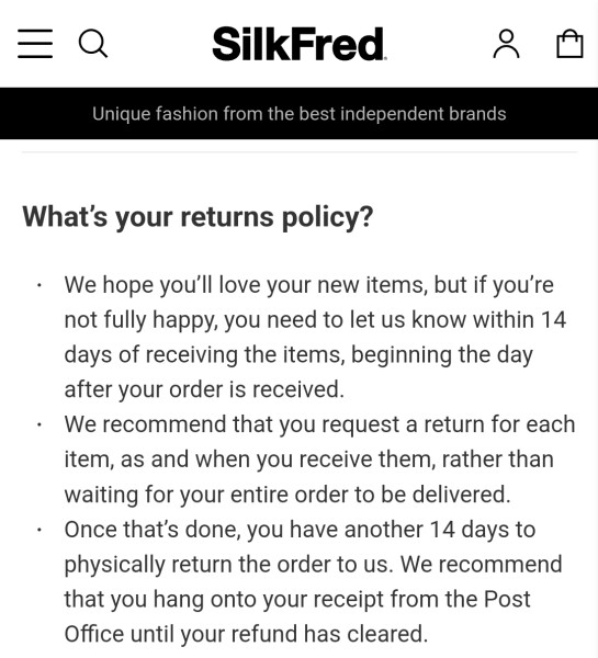 Silk Fred - be careful!