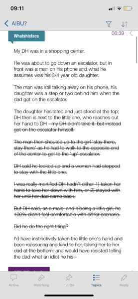 DH didn't help little girl 