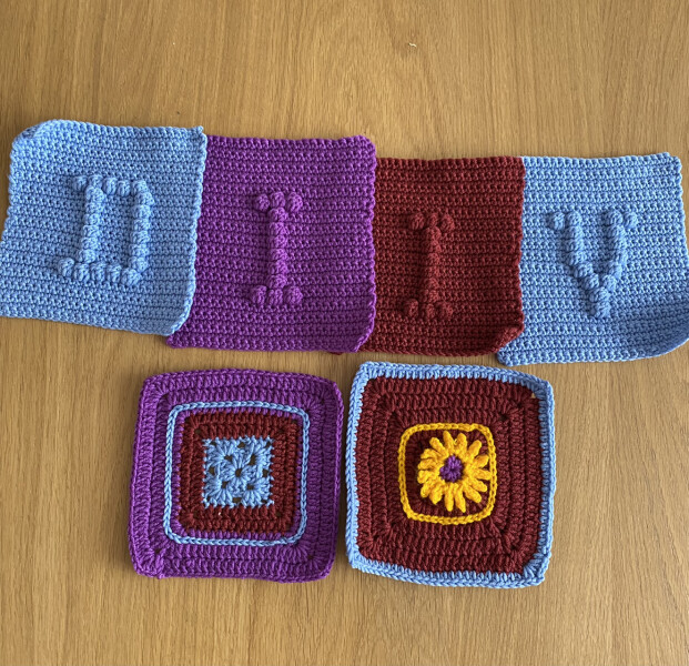 Woolly Hugs. A Blanket for lovely JungleZgok whose wonderful teenage son has died. 