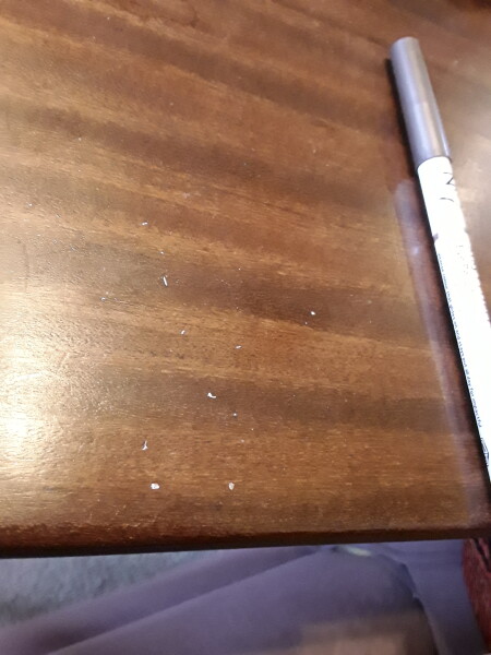 Intense itch, scratch then white stuff comes out