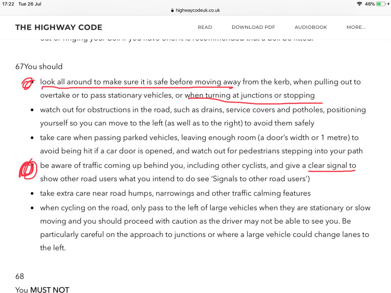 To be done with cyclists (as a car driver).