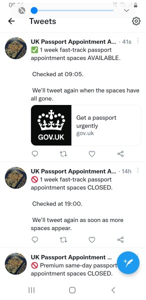 Passport Appts available