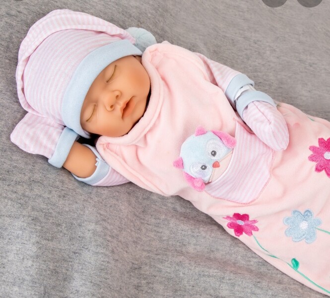 Sleeping realistic doll