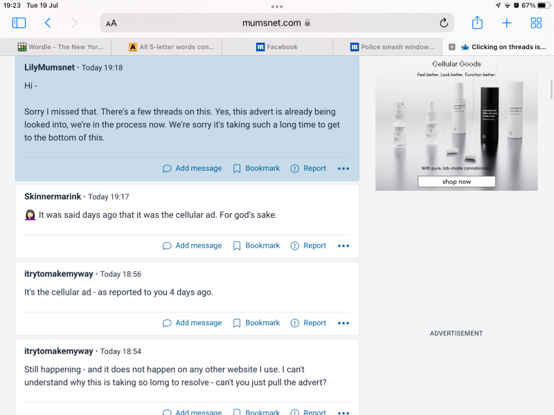 Clicking on threads is automatically downloading files to my mac