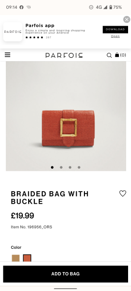 What colour bag with this dress/show combo?