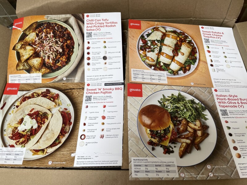 Delighted with my Gousto box - £17.59 for 4 meals for 4