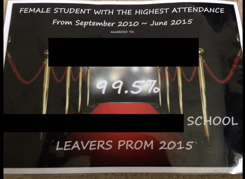 To hate "perfect attendance" awards