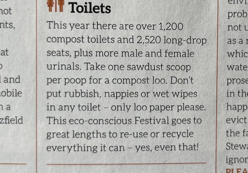 Glastonbury: Did you find the Peequal female urinals?