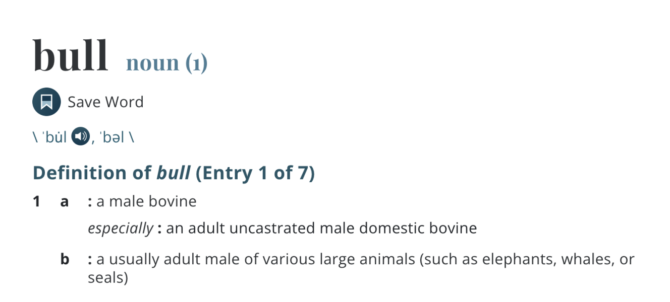 Merriam Webster dictionary adds definition of “female”