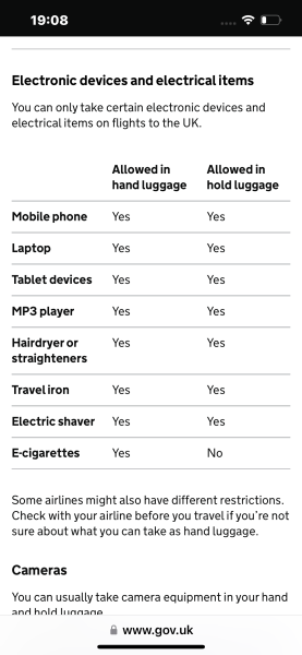 Dim question about airport security