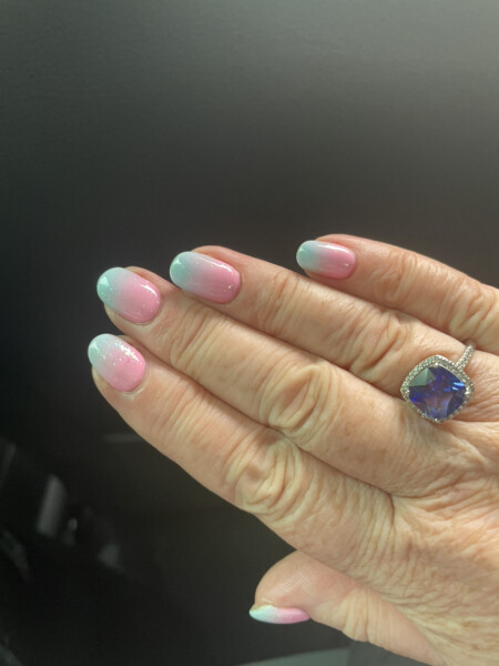 What nail colour do you have on? What colour is in fashion?