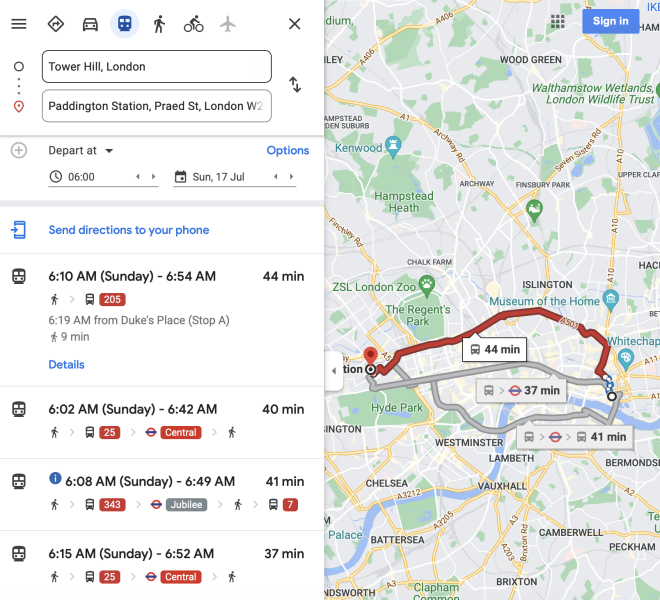 Tower Hill to Paddington on Saturday morning-please help!