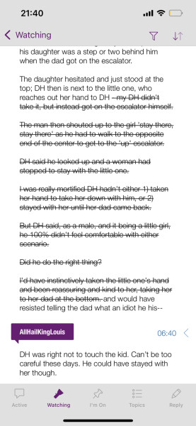 DH didn't help little girl 