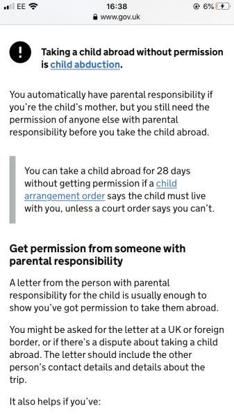 Flying with a baby without permission from father (ex partner) - any way this can happen?