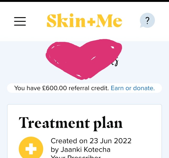 Skin & me trial, £3.50