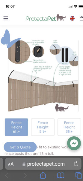 Best fence for keeping cat in garden