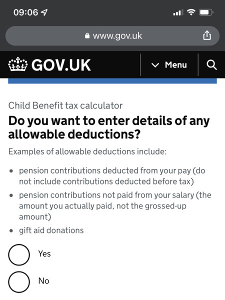 To think the child benefit arrangements are unfair?